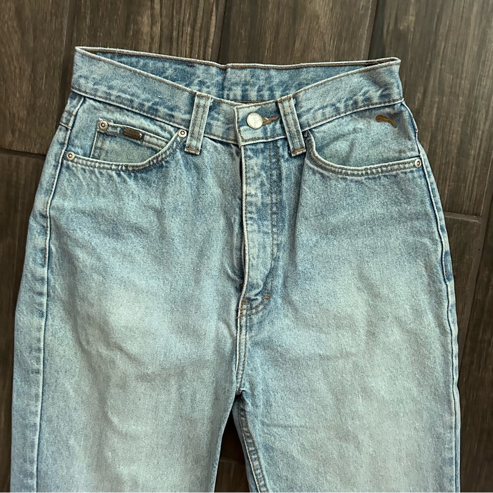 VTG Puma Light Wash Mom Jeans Sz 27 - Picture 3 of 10